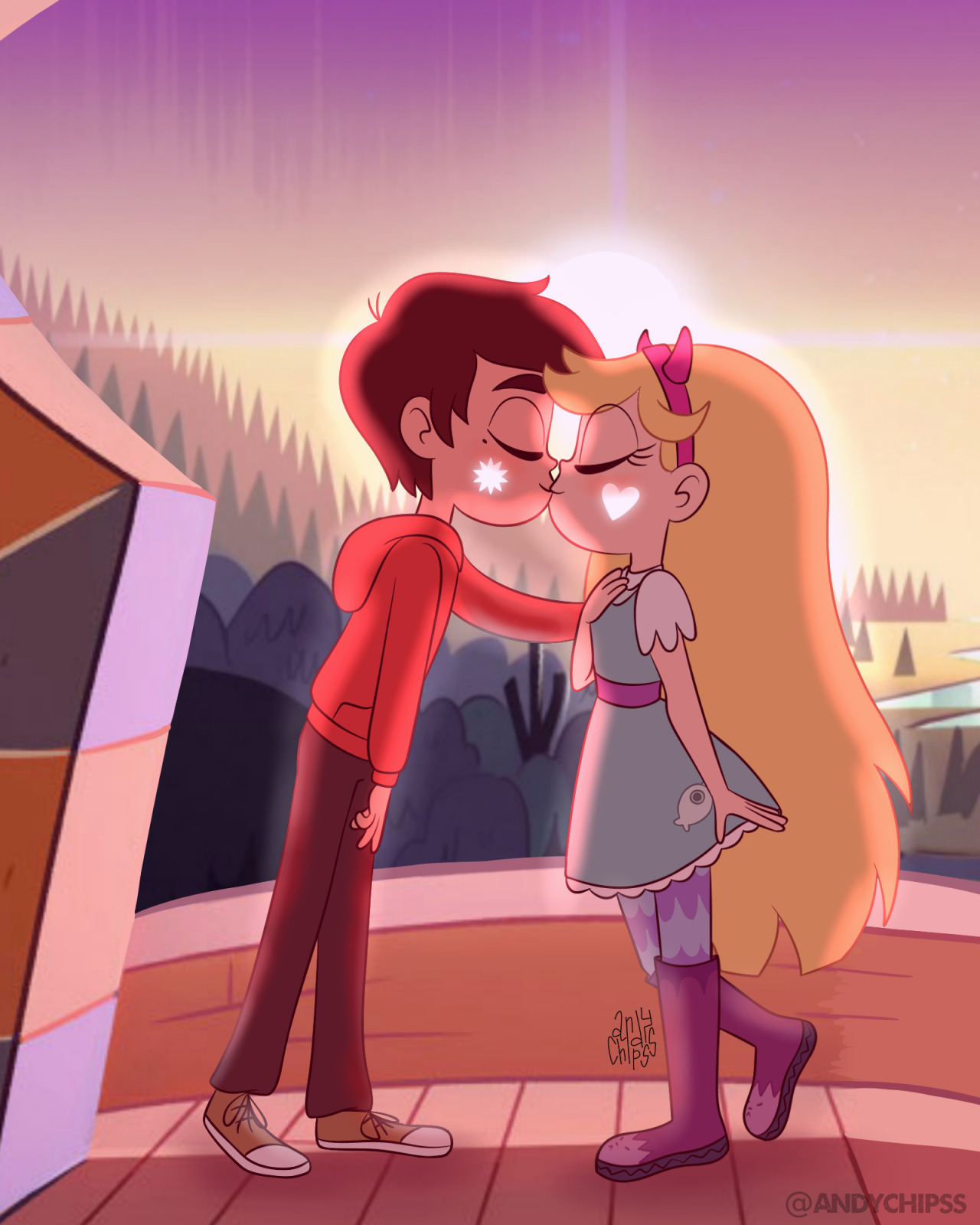 First Kiss, Light of the Sun and Stars,Star vs. Fanfic