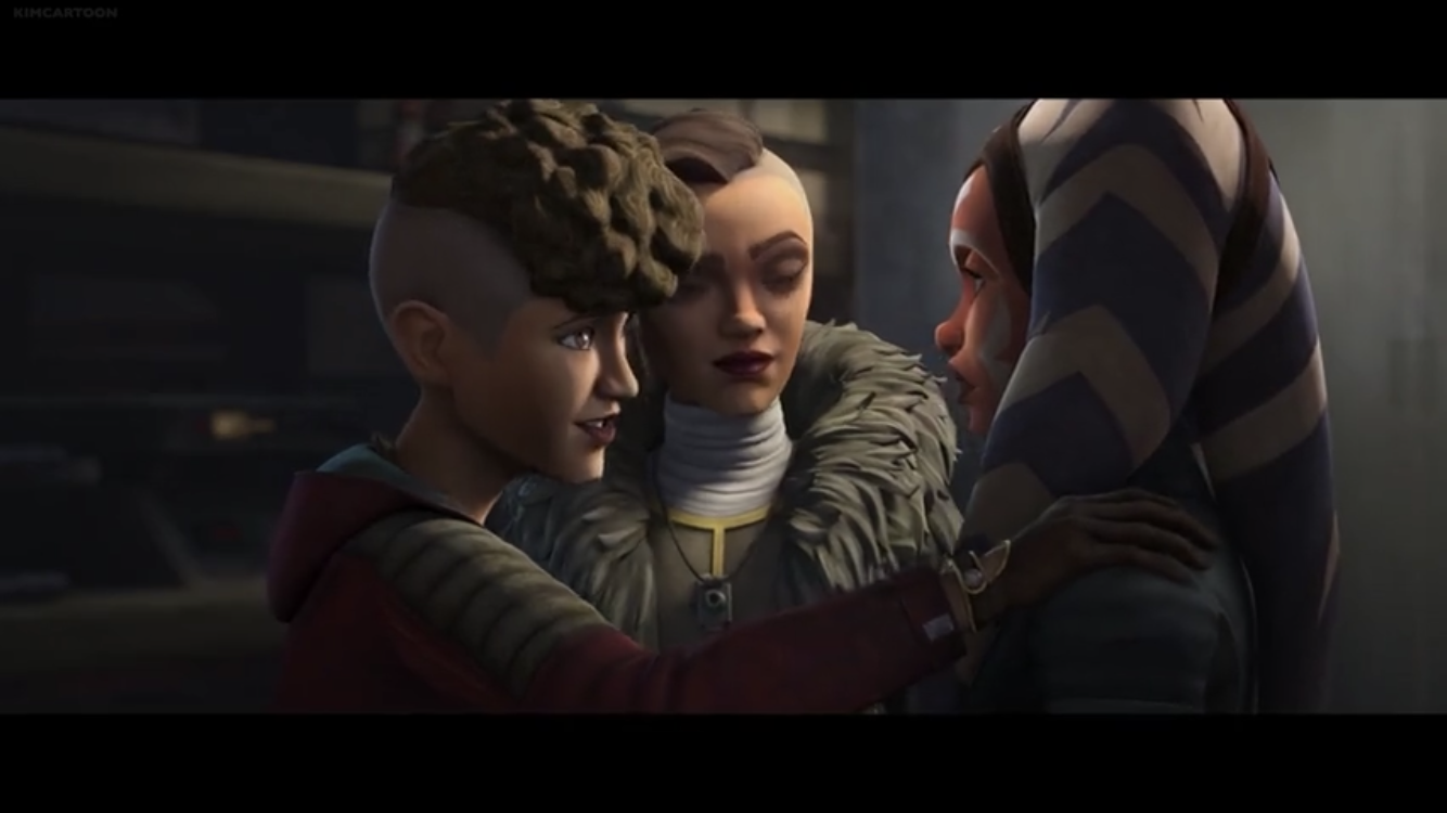 Star Wars: The Clone Wars Season 7 Episode 8, "Together Again" Ashoka is a true Jedi