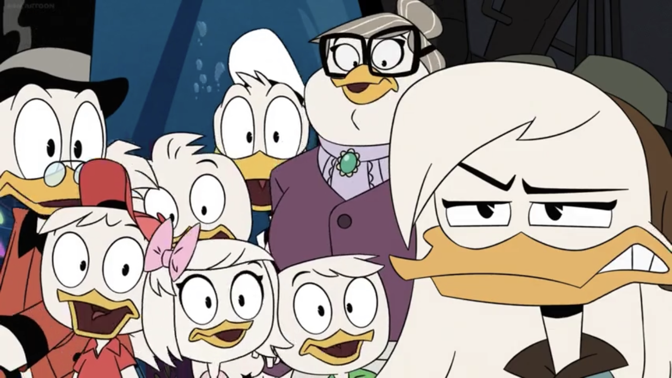 Della hates fish Ducktales Season 3 Episode 4 "Lost Harp of Mervana"