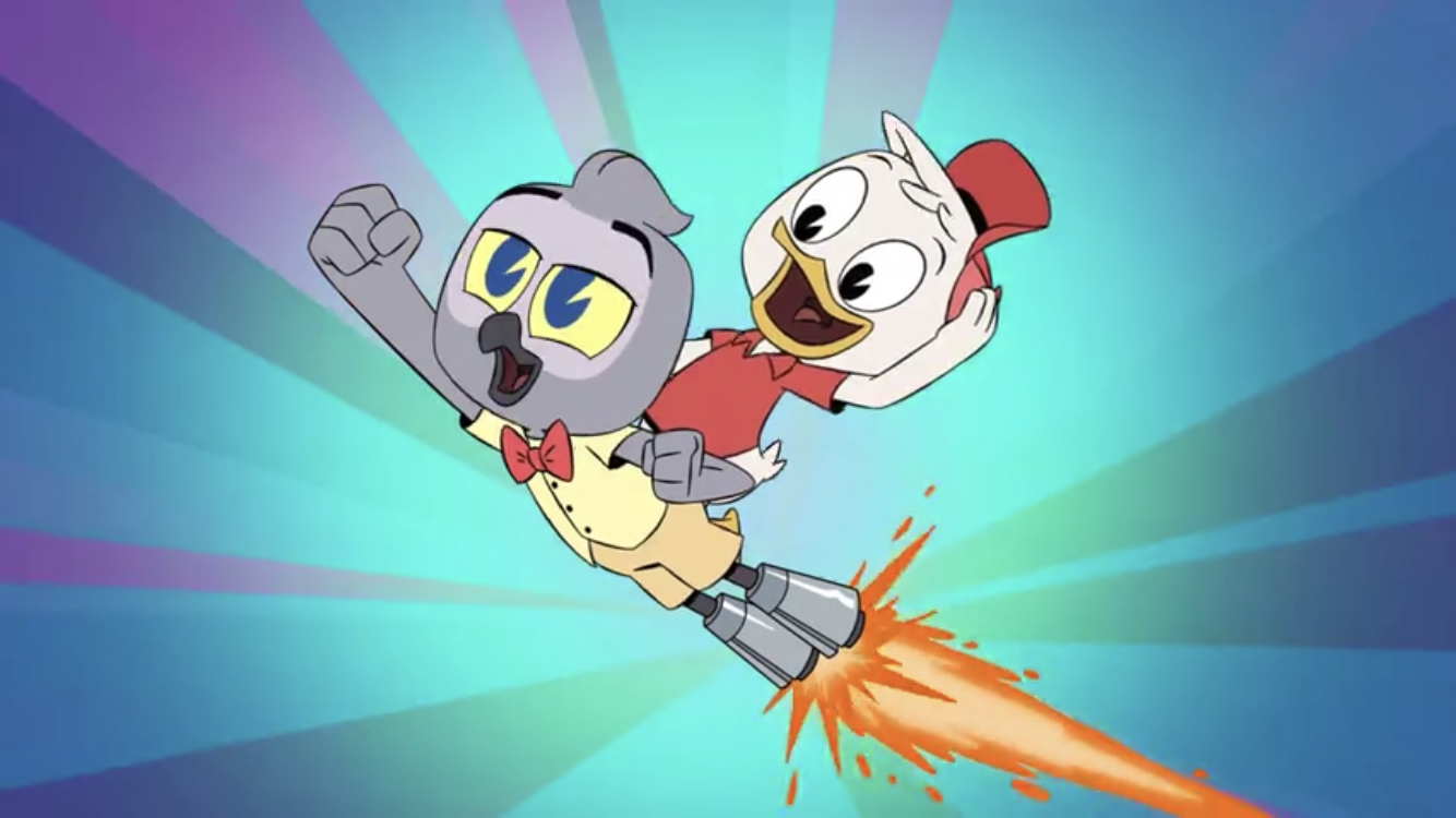 Huey and Astro BOYD in DuckTales Season 3, Episode 6 "Astro B.O.Y.D."