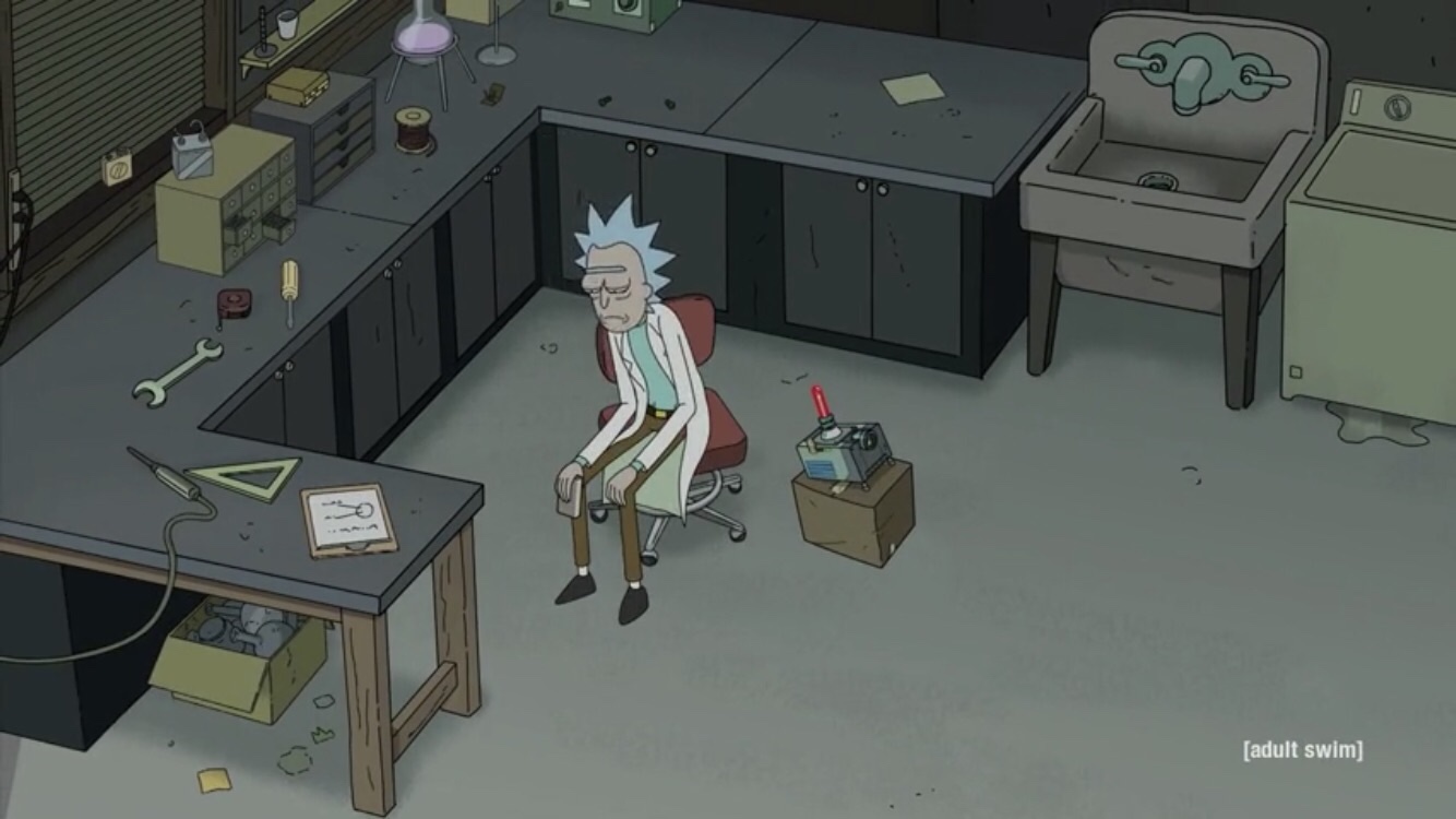 Rick and Morty Season 4 Episode 10- Star Mort, Rickturn of the Jerri Rick realizes how alone he is.