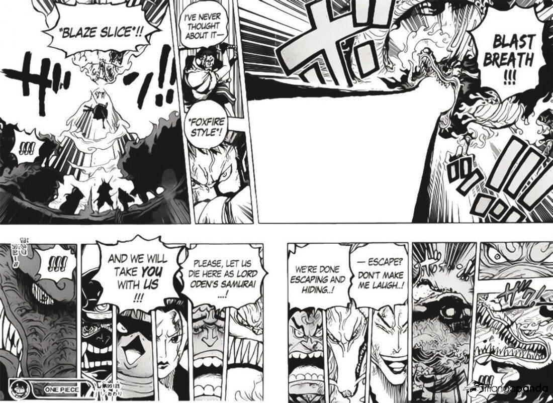 One Piece Chapter 991- Kaido vs. the Red Scabbards