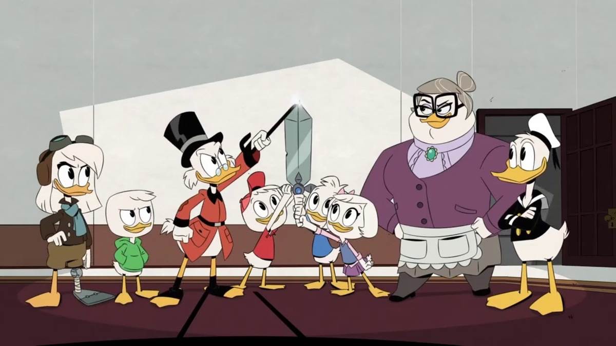 DuckTales Season 3, Episode 13-Escape from the Impossibin, Duck Family as One