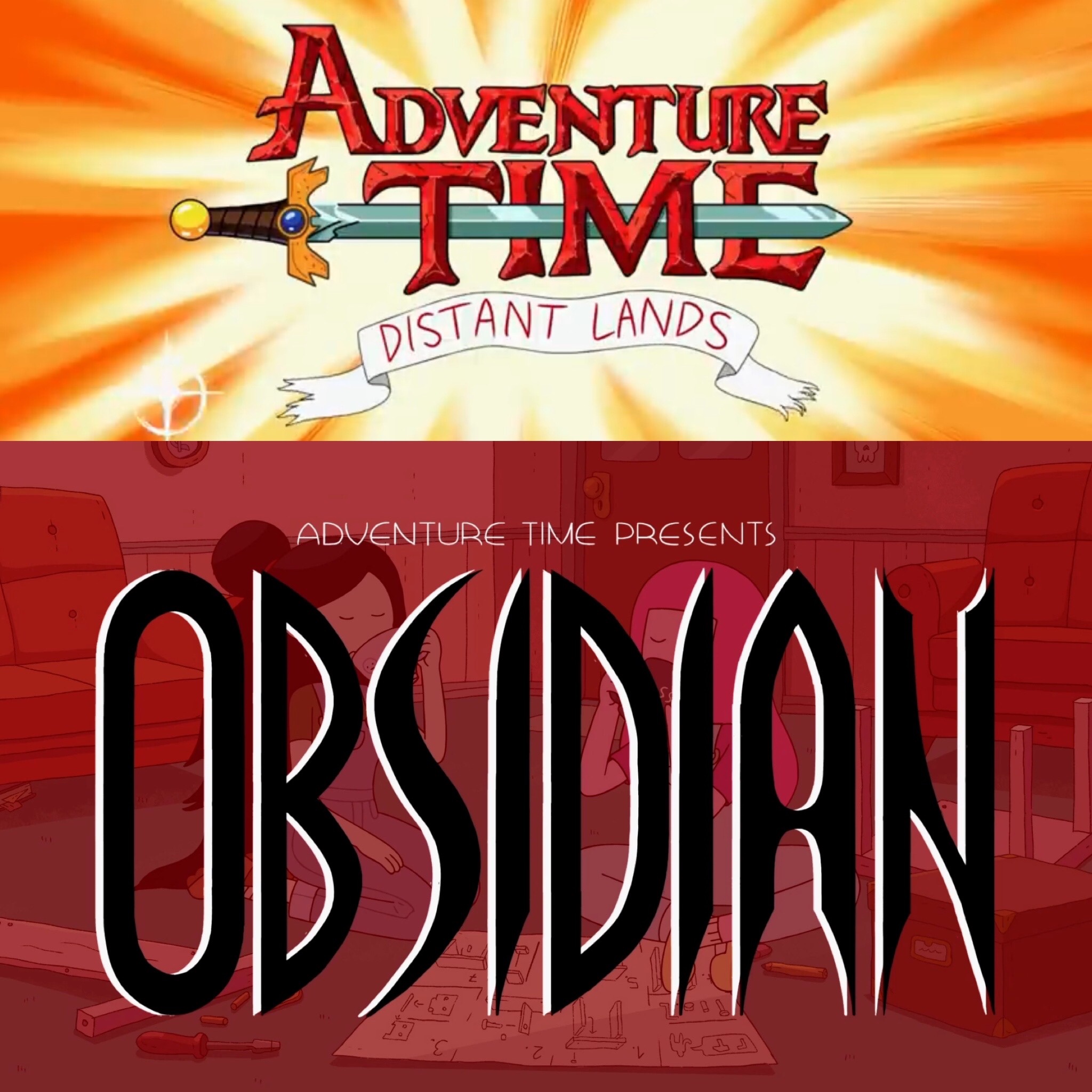 Adventure Time: Distant Lands- Obsidian Title Card