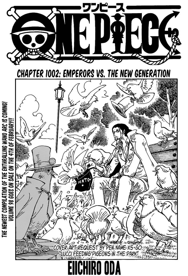 One Piece Chapter 1002 Cover Page