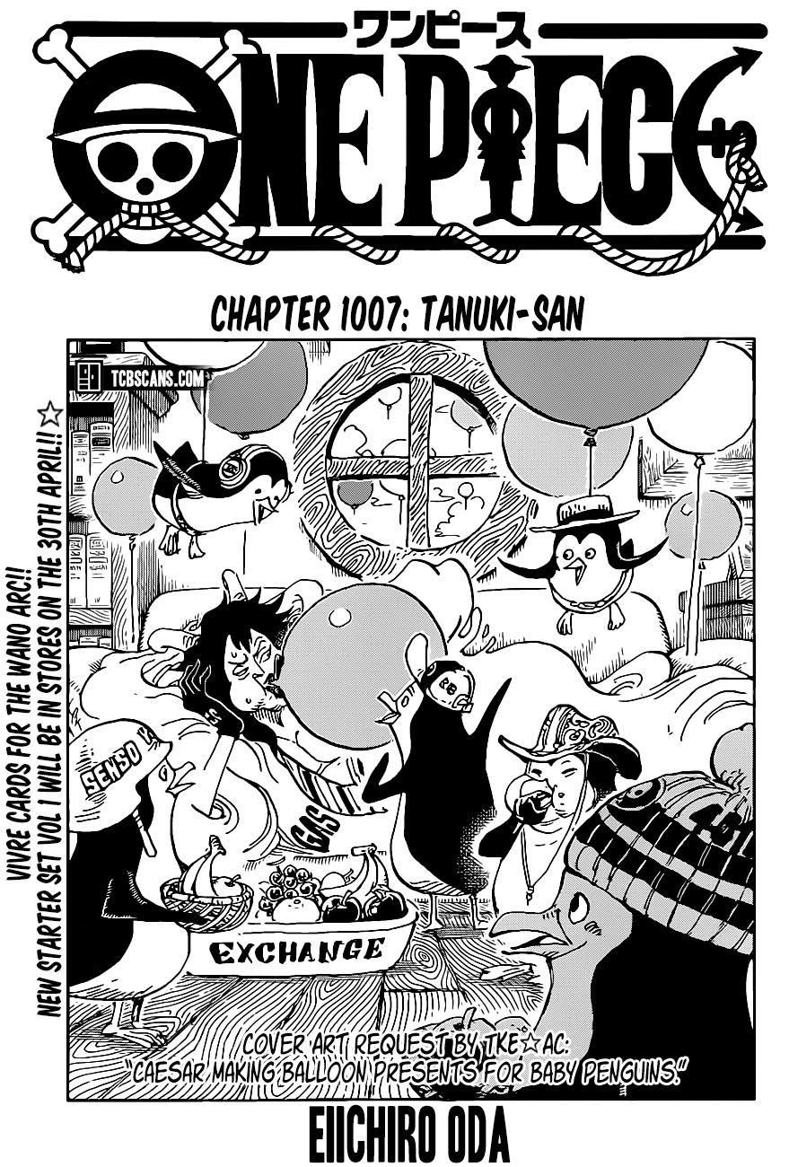 One Piece Chapter 1007 Cover Page