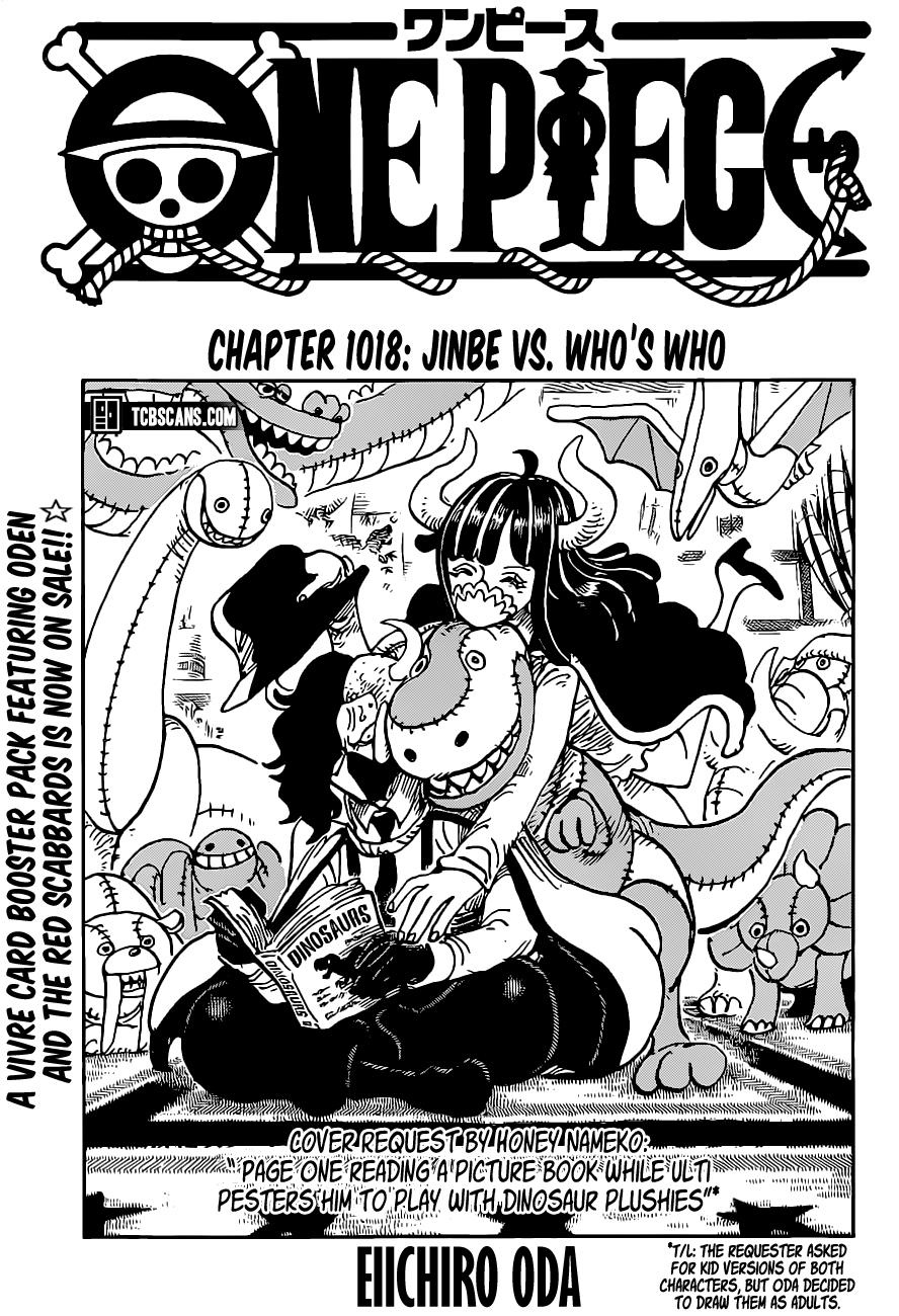 One Piece Chapter 1018 Cover Page