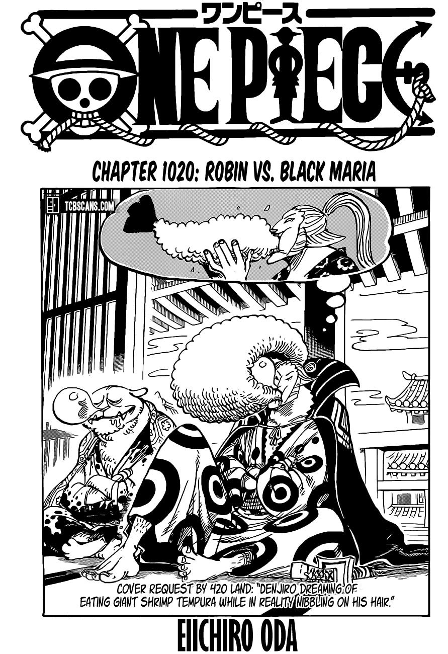 One Piece Chapter 1020 Cover Page