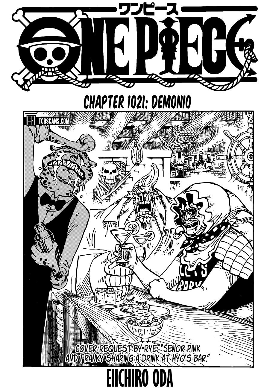 One Piece Chapter 1021 Cover Page