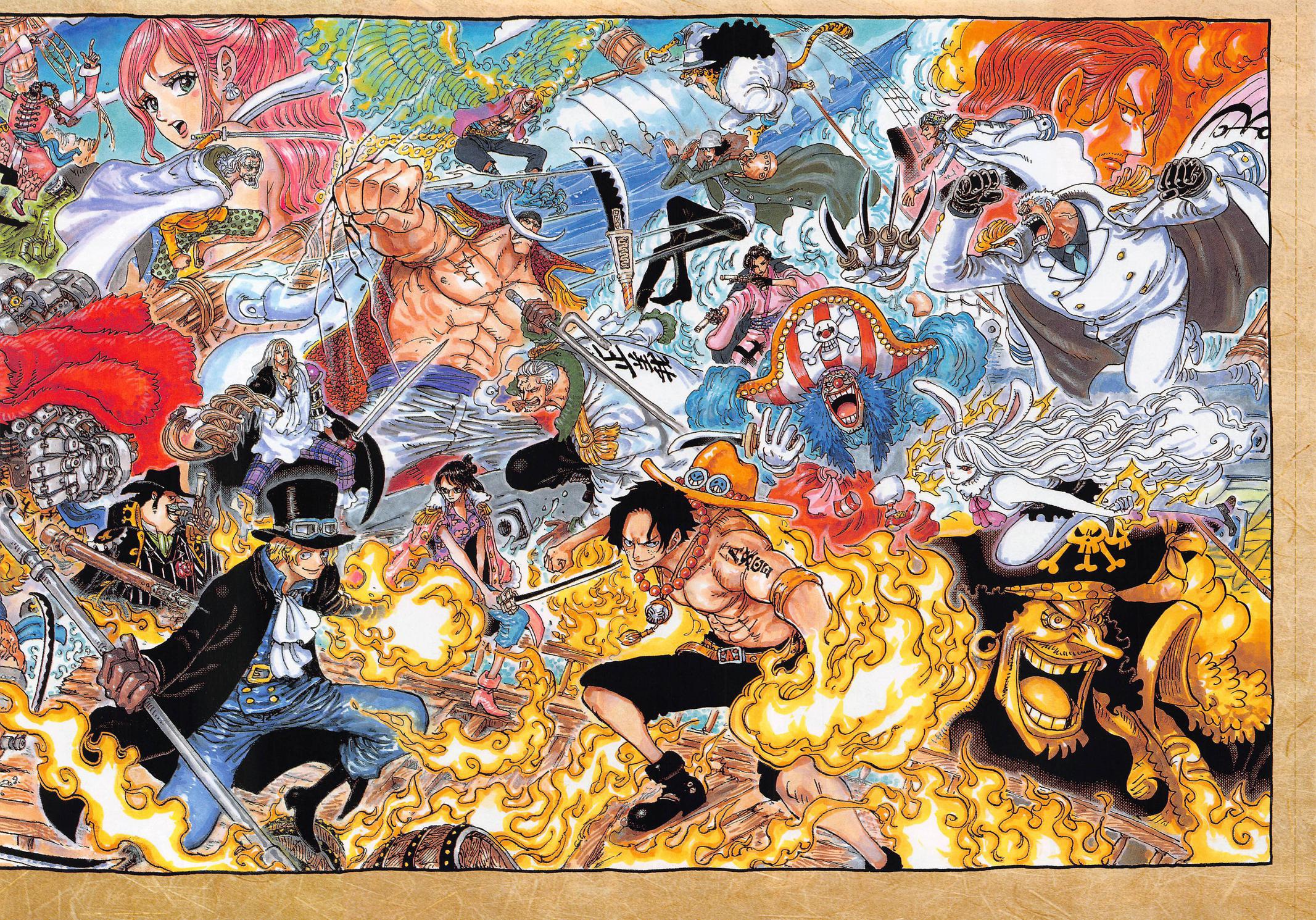 One Piece Chapter 1025 Color Spread