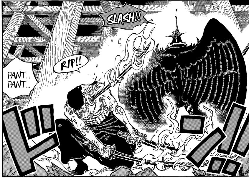 One Piece Chapter 1035-Zoro Cuts Into King