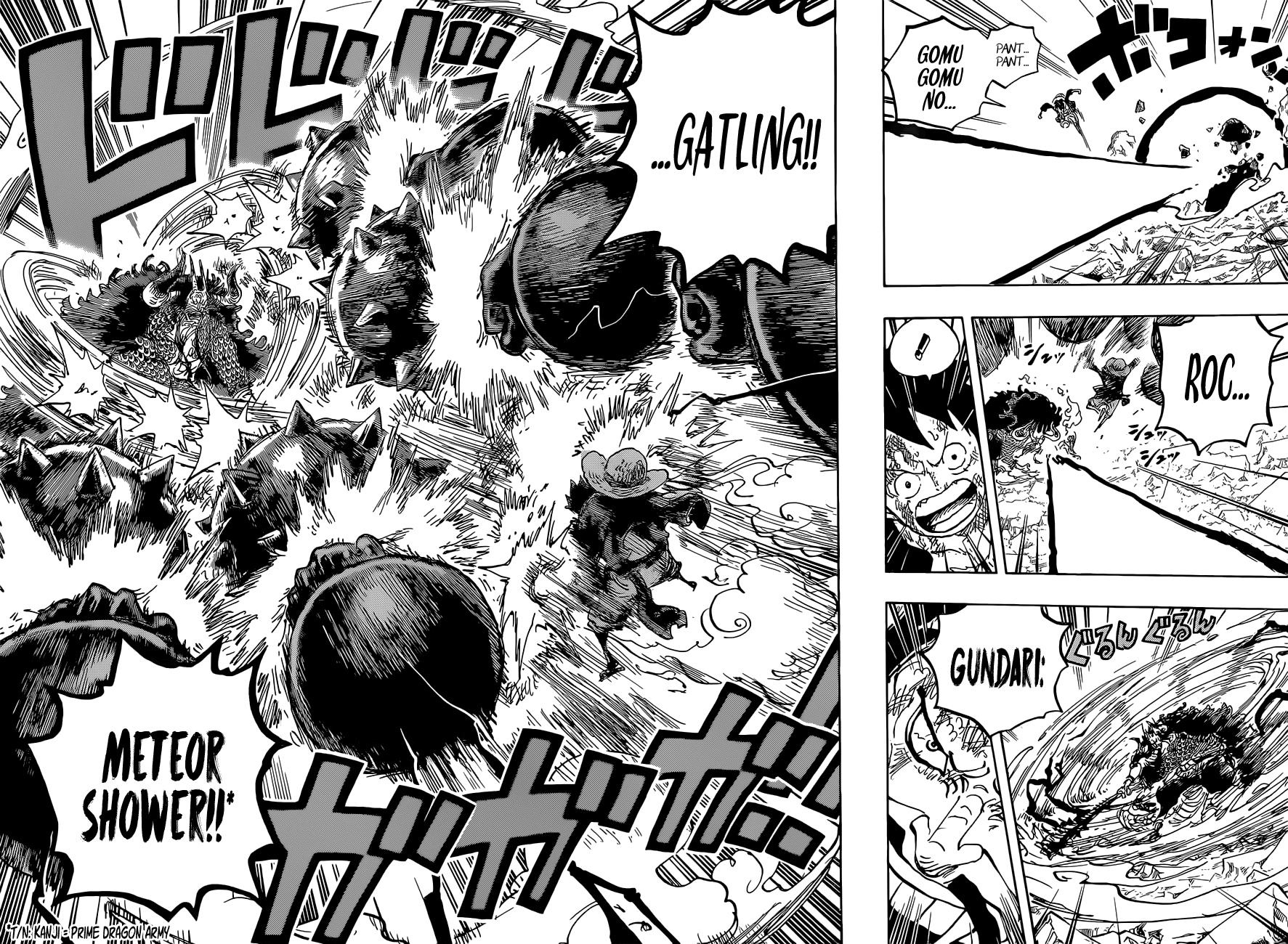 One Piece Chapter 1037-Titans Clash