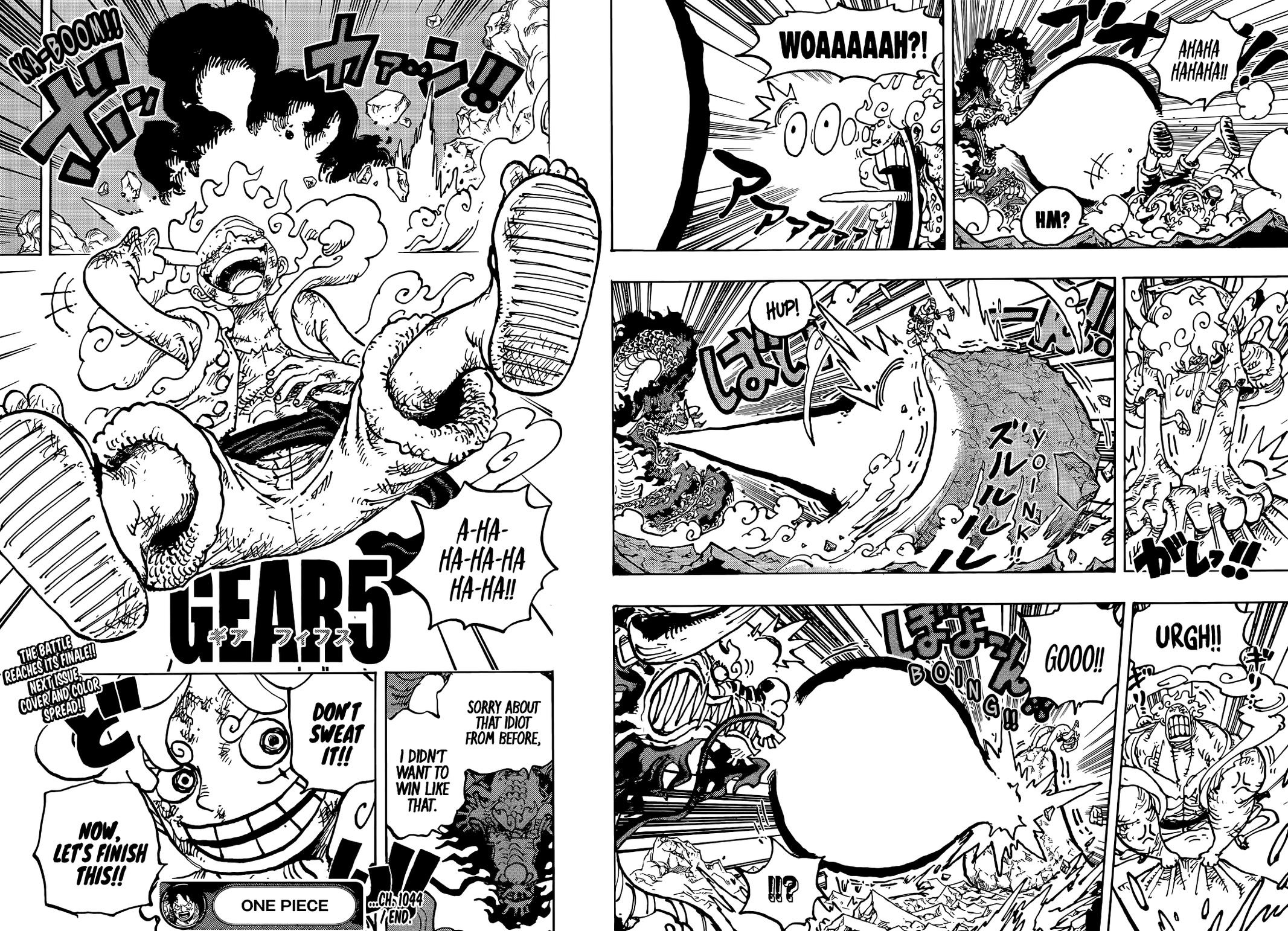 One Piece Chapter 1044-Luffy, the Warrior of Liberation, Gear Fifth