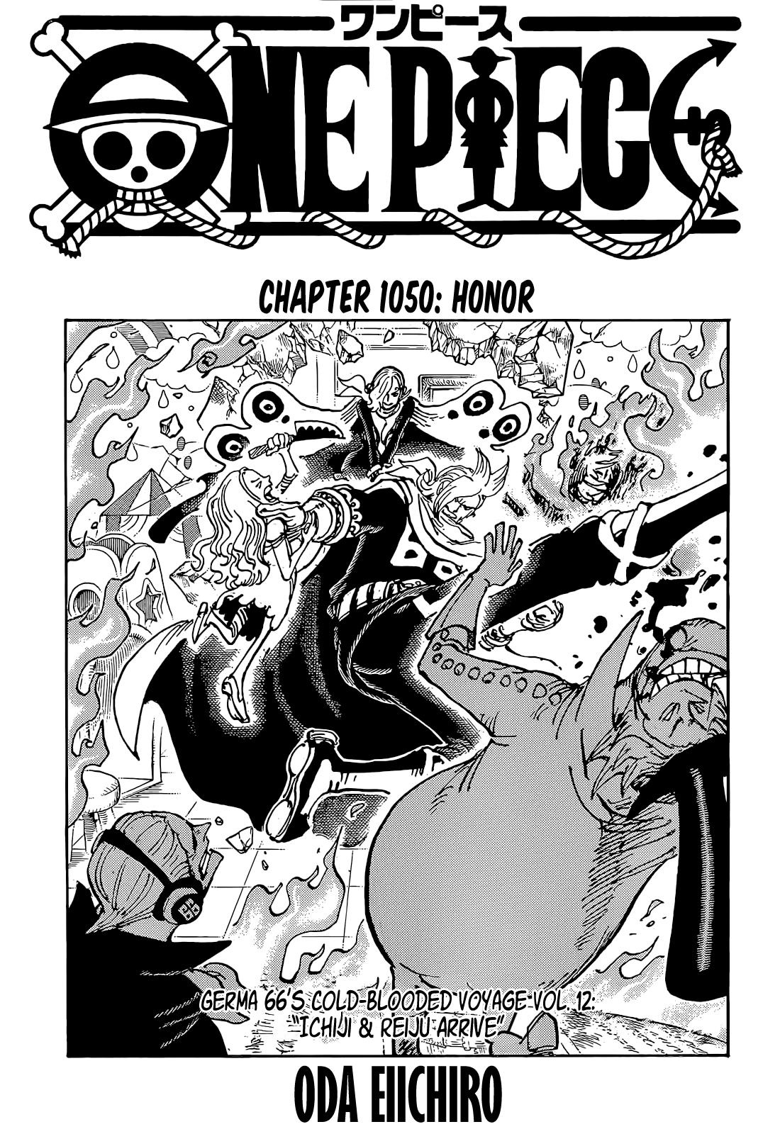 One Piece Chapter 1050 Cover Page