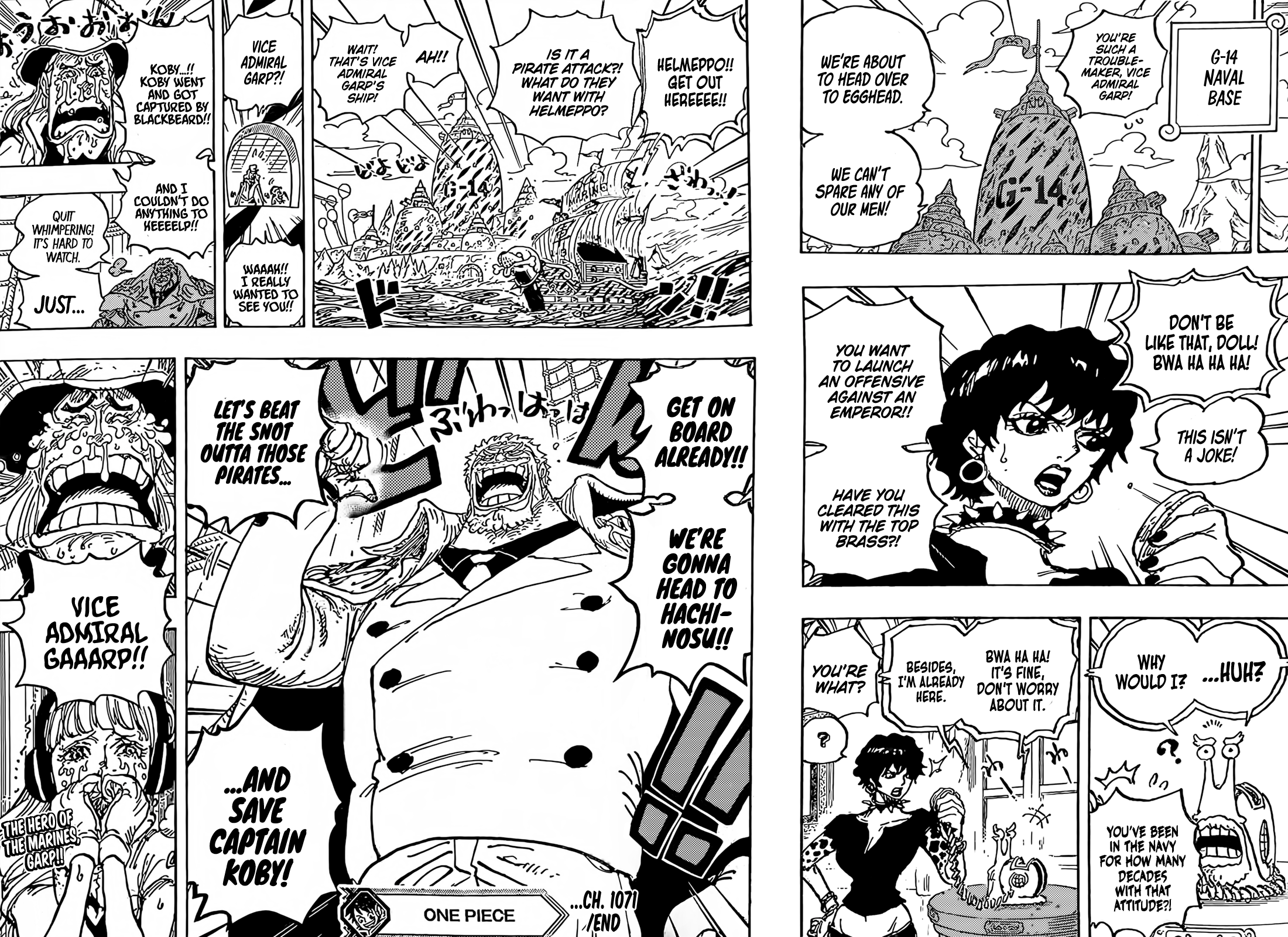 One Piece Chapter 1071-Garp is the Hype