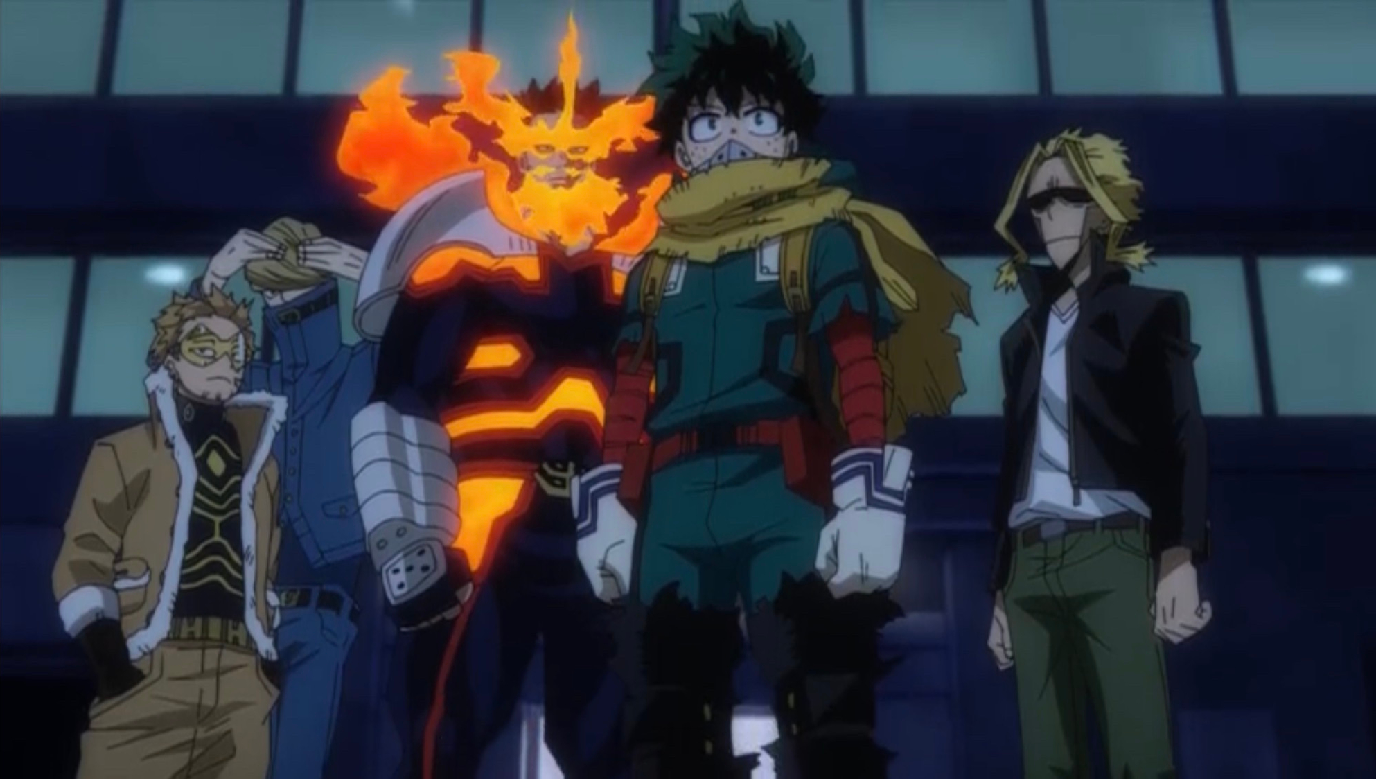 My Hero Academia S6 Ep 19-The Five Best Heroes in Japan as One