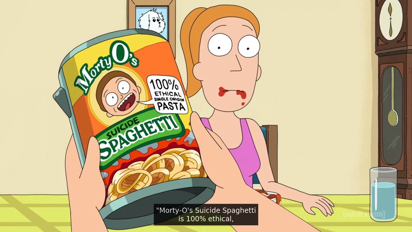 Rick and Morty S7 Ep 4-Suicide Spaghetti?!?!