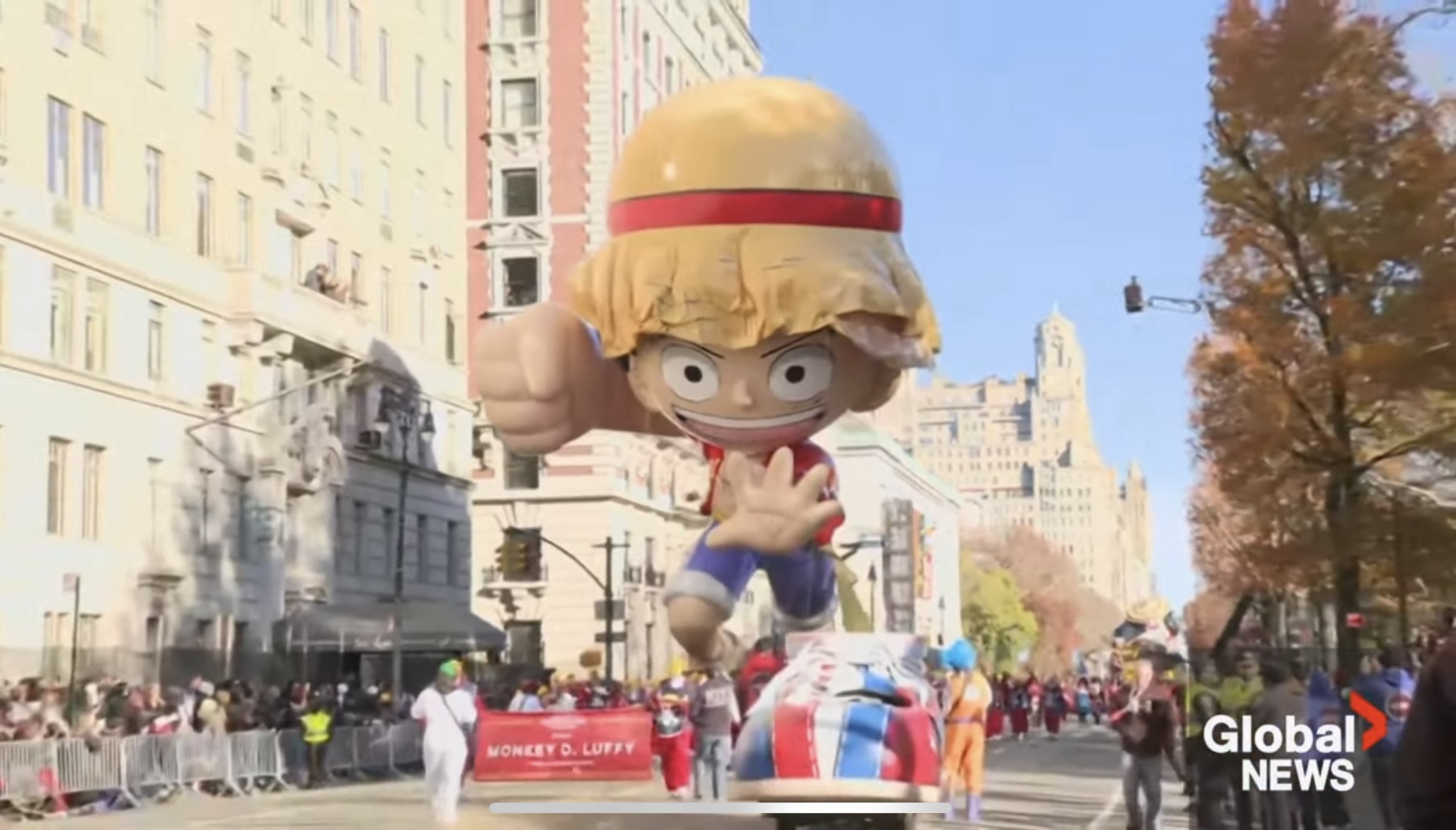 Macy's 2023 Thanksgiving Day Parade-Luffy Balloon Post Accident