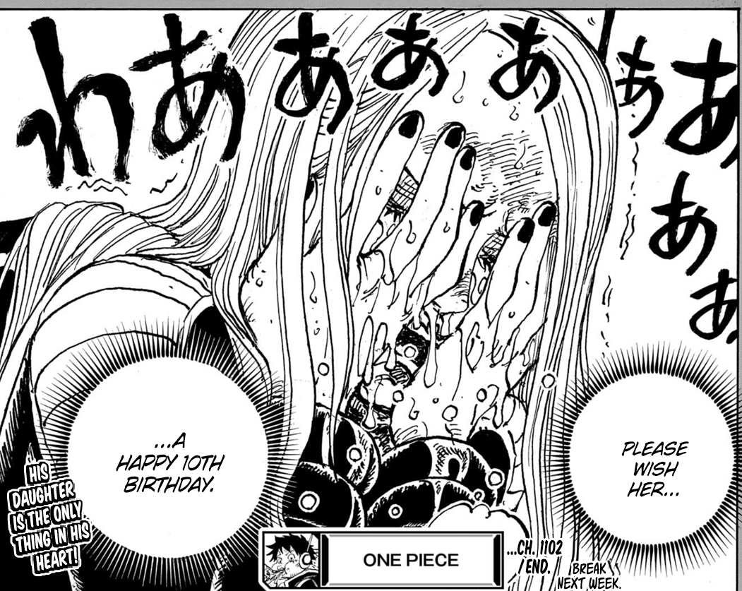 One Piece Chapter 1102-Bonney's Tears over Kuma's Memories