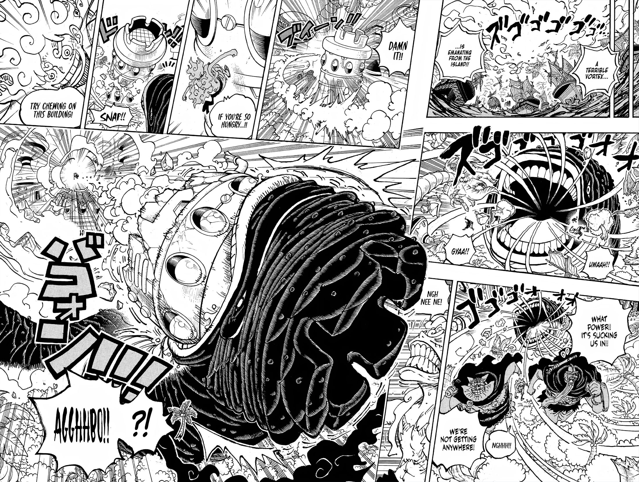 One Piece Chapter 1112-Luffy Makes Peter Eat it