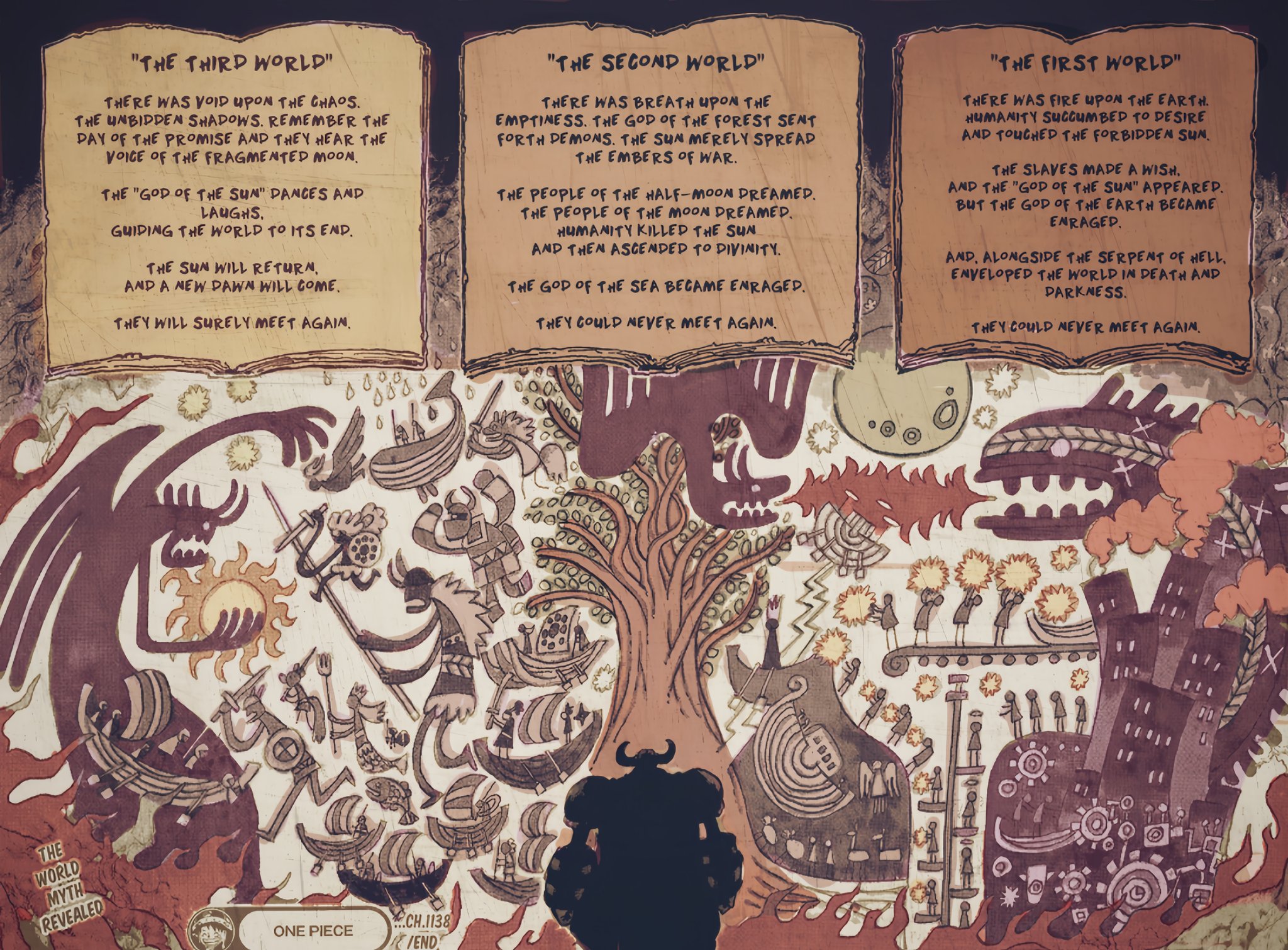 One Piece Chapter 1138-The Mural of Elbaph in Color