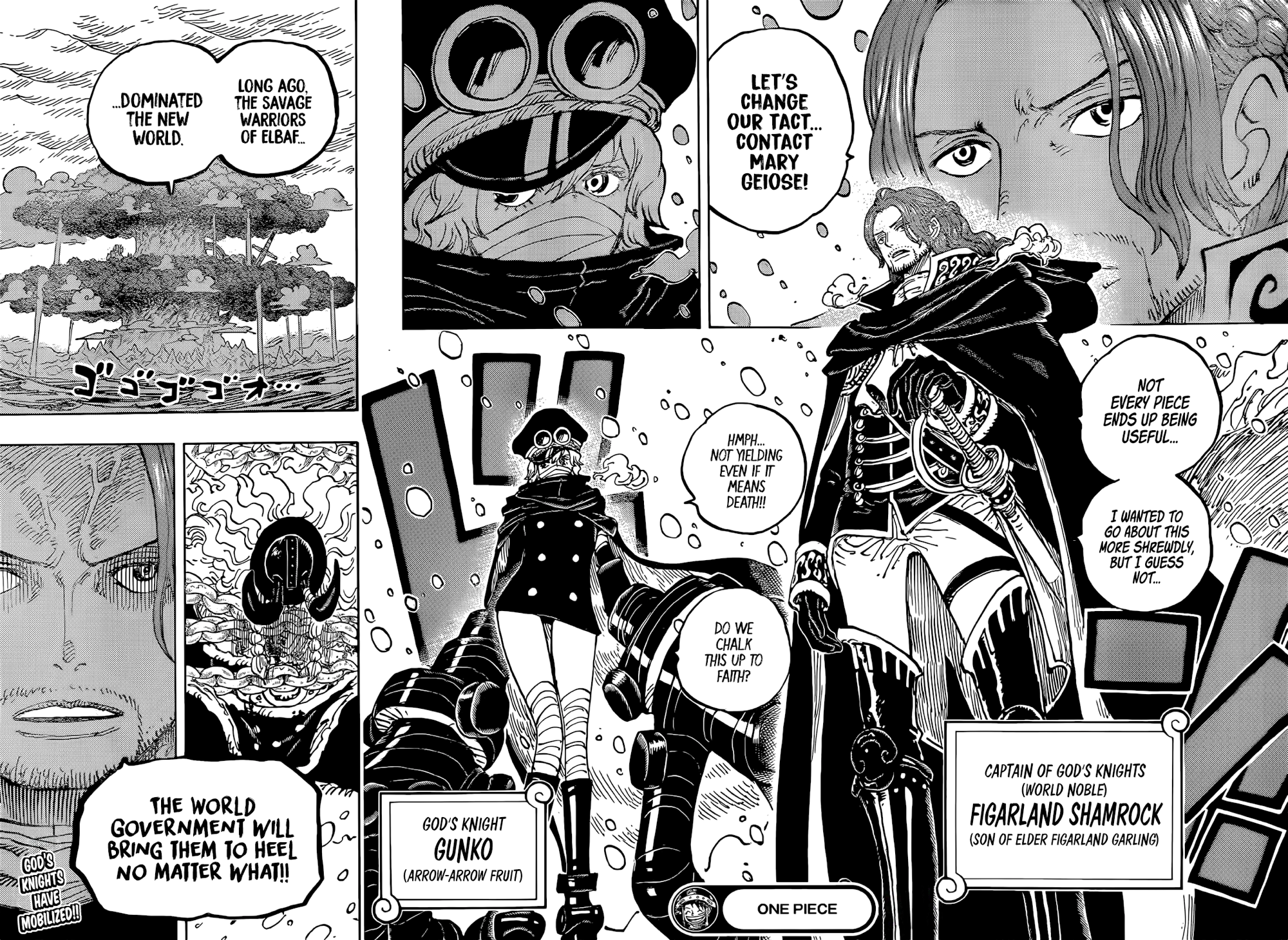 One Piece Chapter 1137-Shamrock Changes Plans