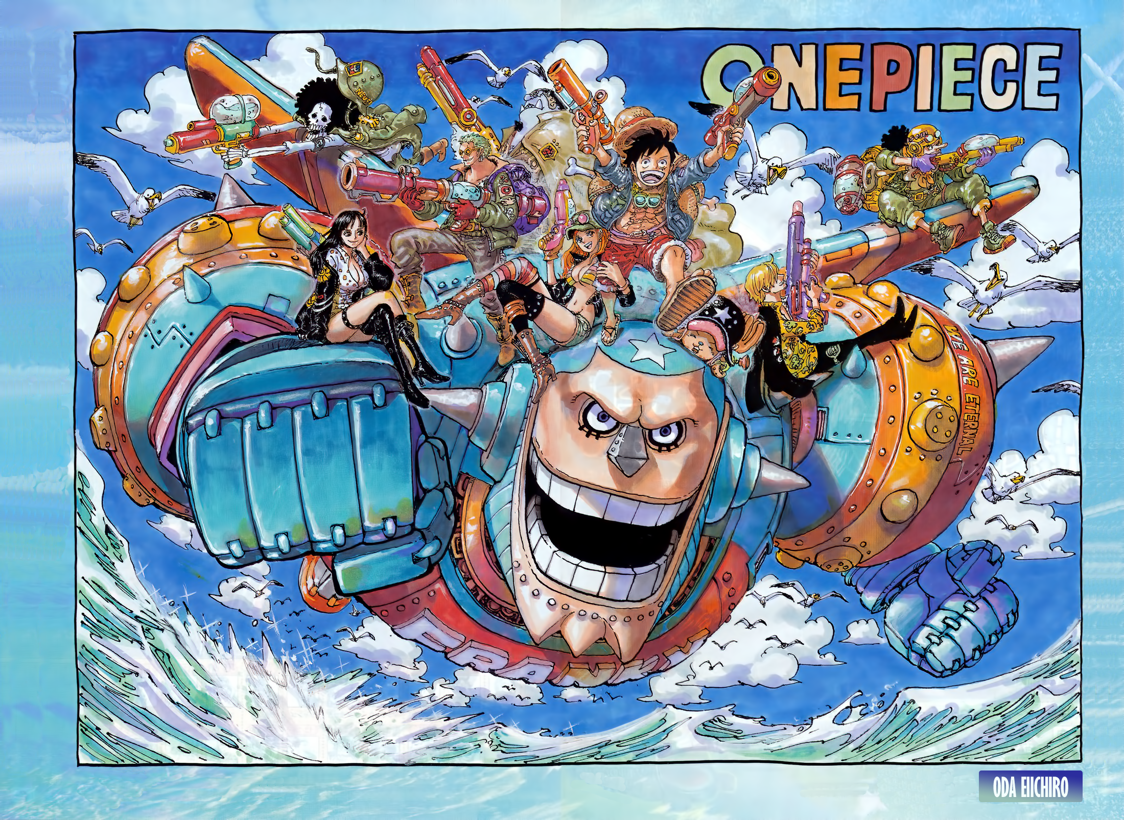 One Piece Chapter 1134 Cover Spread