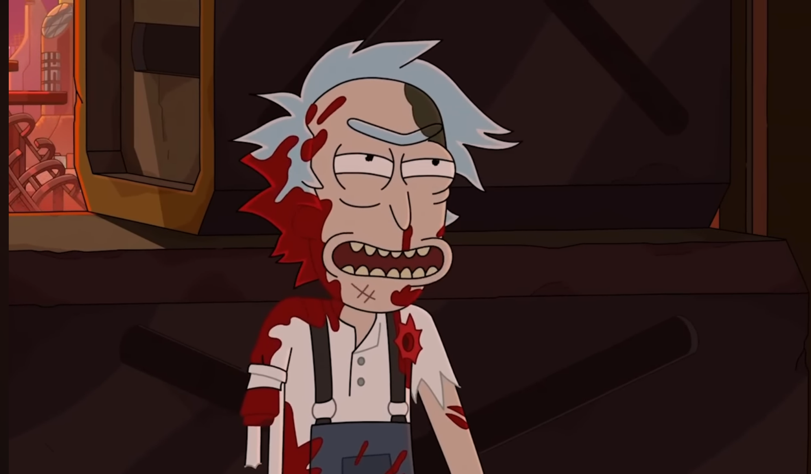 Rick and Morty S8 Ep 3-Farmer Rick About to Destroy the Citadel