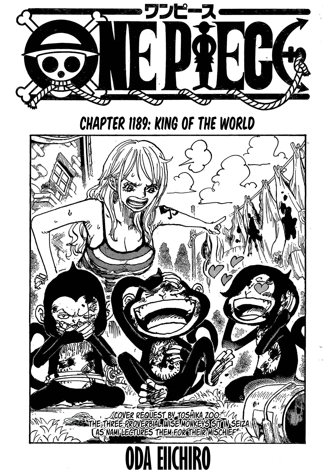One Piece Chapter 1189 Cover Page